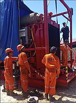 Servicio de emergencia de RETAB en planta industrial