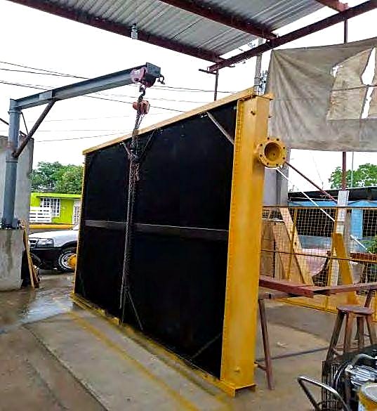 Fabricación y carga de radiador